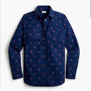 J. Crew Factory Cotton Poplin shirt in signature fit BB166